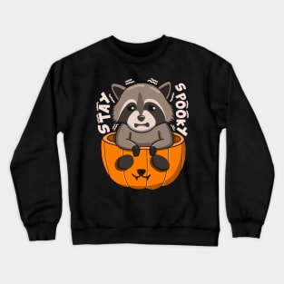 Stay Spooky Raccoon Crewneck Sweatshirt